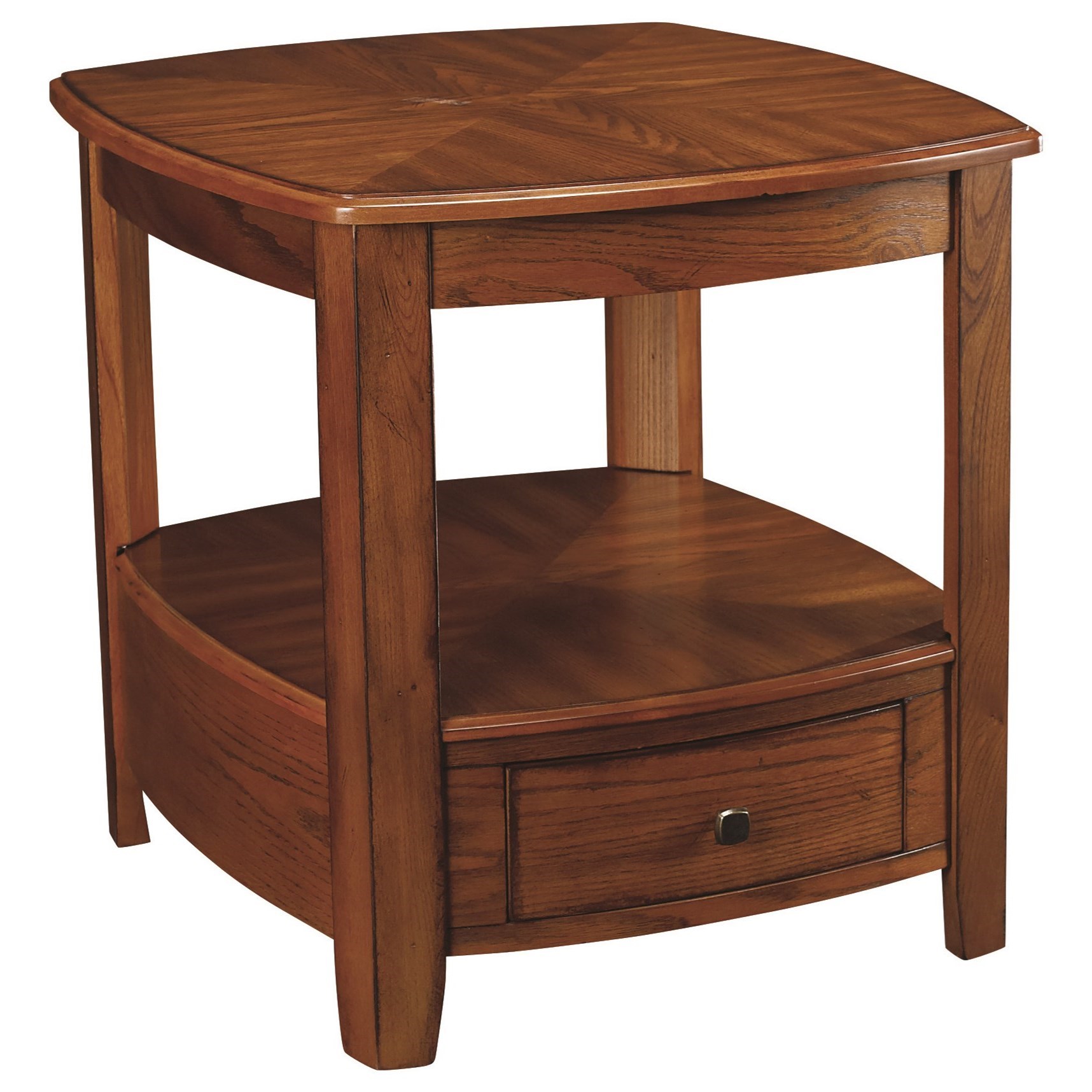 Table Trends Primo Transitional Rectangular Drawer End Table Sprintz